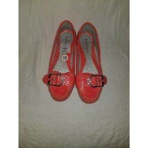 Rampage size 10 orange loafers